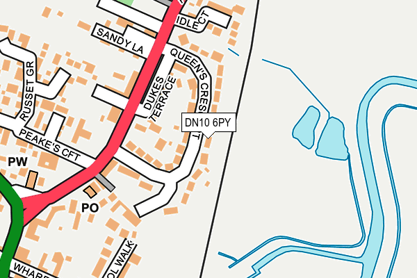 DN10 6PY map - OS OpenMap – Local (Ordnance Survey)