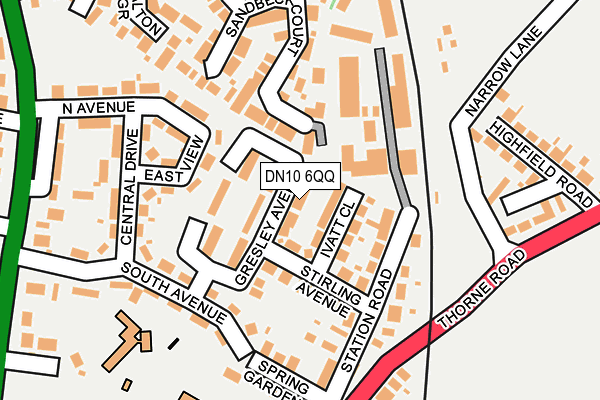 DN10 6QQ map - OS OpenMap – Local (Ordnance Survey)