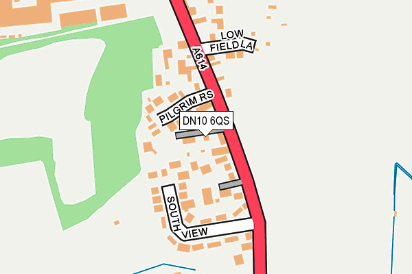 DN10 6QS map - OS OpenMap – Local (Ordnance Survey)