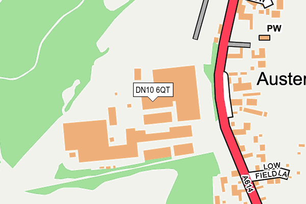 DN10 6QT map - OS OpenMap – Local (Ordnance Survey)