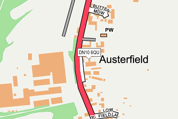 DN10 6QU map - OS OpenMap – Local (Ordnance Survey)