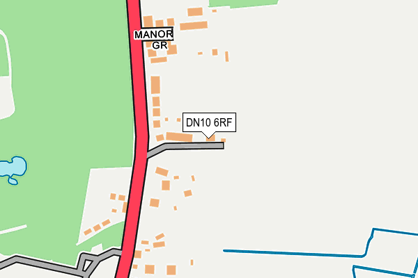 DN10 6RF map - OS OpenMap – Local (Ordnance Survey)