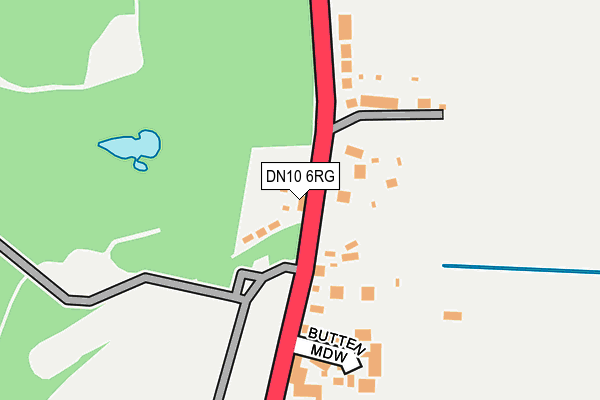 DN10 6RG map - OS OpenMap – Local (Ordnance Survey)