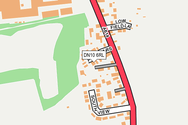 DN10 6RL map - OS OpenMap – Local (Ordnance Survey)