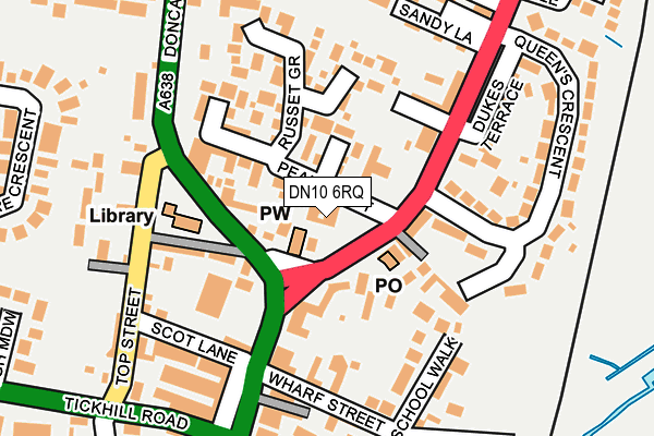 DN10 6RQ map - OS OpenMap – Local (Ordnance Survey)