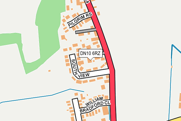 DN10 6RZ map - OS OpenMap – Local (Ordnance Survey)