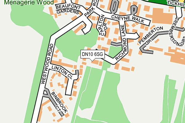 DN10 6SG map - OS OpenMap – Local (Ordnance Survey)