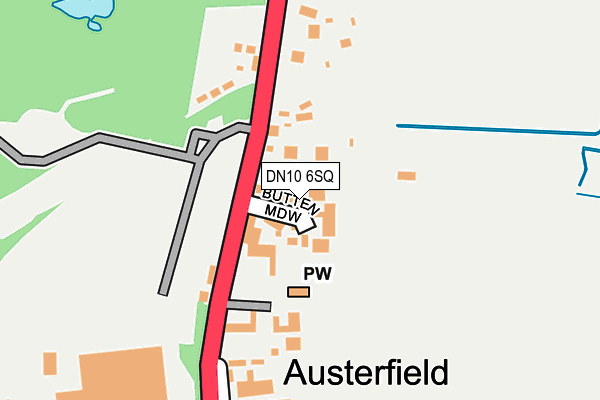 DN10 6SQ map - OS OpenMap – Local (Ordnance Survey)