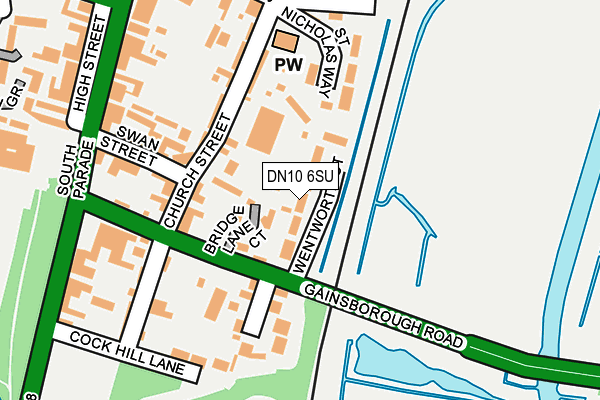 DN10 6SU map - OS OpenMap – Local (Ordnance Survey)