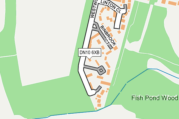 DN10 6XB map - OS OpenMap – Local (Ordnance Survey)