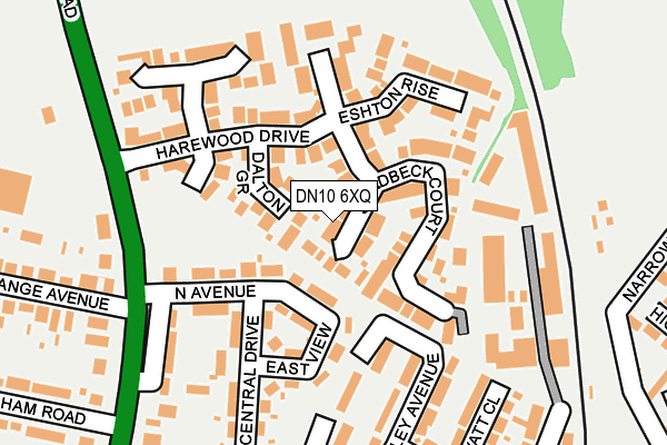 DN10 6XQ map - OS OpenMap – Local (Ordnance Survey)