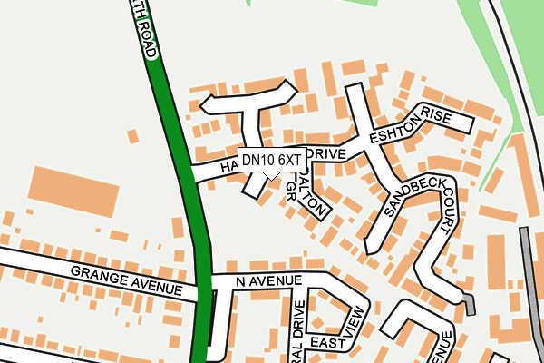 DN10 6XT map - OS OpenMap – Local (Ordnance Survey)