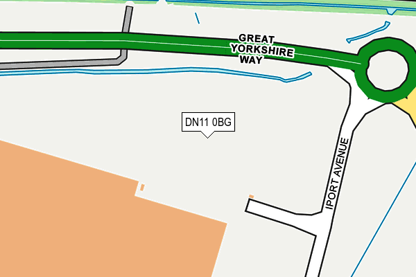 DN11 0BG map - OS OpenMap – Local (Ordnance Survey)