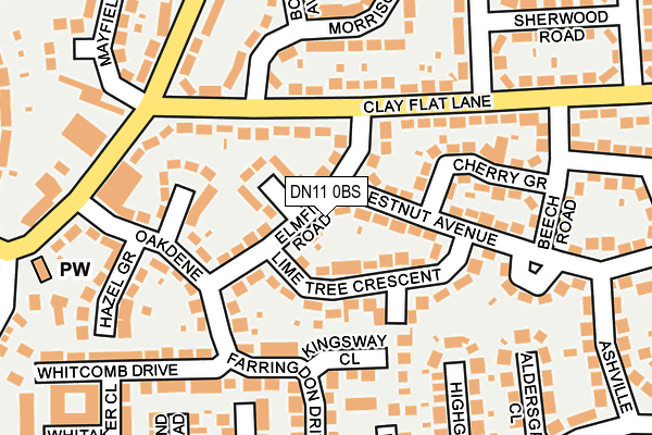 DN11 0BS map - OS OpenMap – Local (Ordnance Survey)