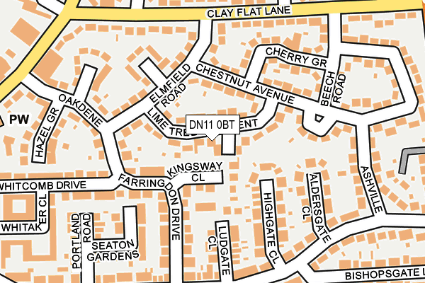 DN11 0BT map - OS OpenMap – Local (Ordnance Survey)