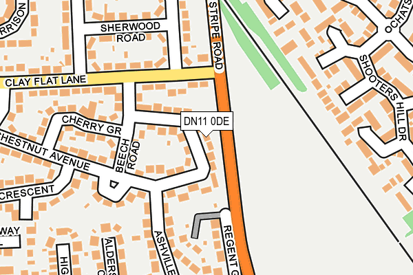 DN11 0DE map - OS OpenMap – Local (Ordnance Survey)