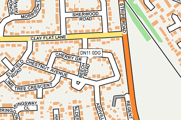 DN11 0DG map - OS OpenMap – Local (Ordnance Survey)
