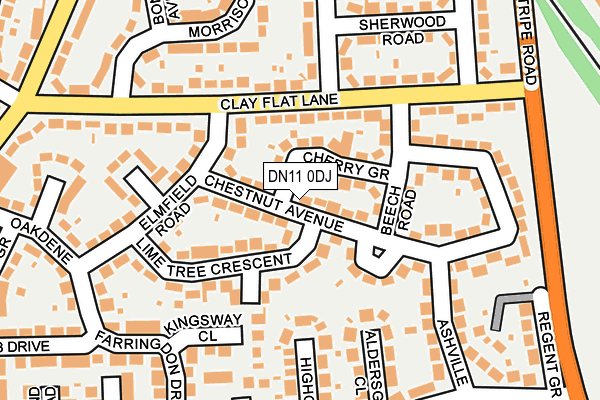 DN11 0DJ map - OS OpenMap – Local (Ordnance Survey)