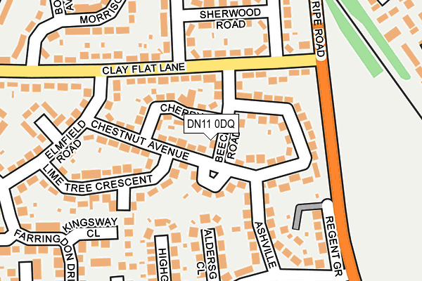 DN11 0DQ map - OS OpenMap – Local (Ordnance Survey)