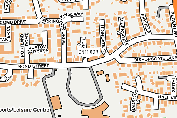 DN11 0DR map - OS OpenMap – Local (Ordnance Survey)