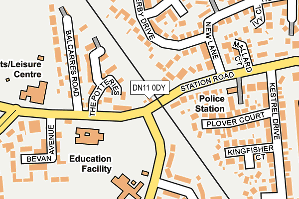 DN11 0DY map - OS OpenMap – Local (Ordnance Survey)