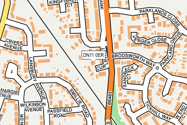 DN11 0ER map - OS OpenMap – Local (Ordnance Survey)