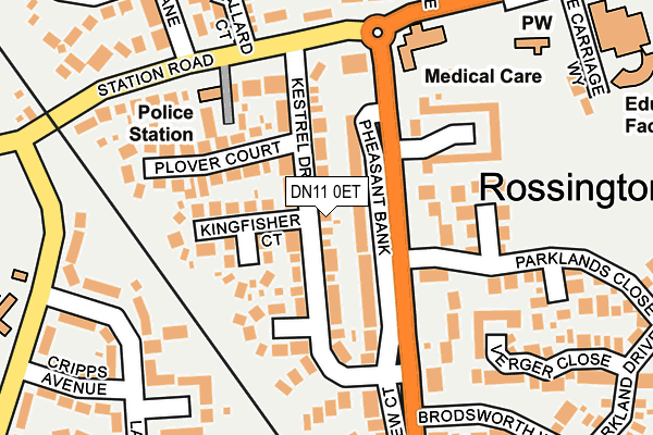 DN11 0ET map - OS OpenMap – Local (Ordnance Survey)