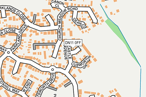 DN11 0FF map - OS OpenMap – Local (Ordnance Survey)