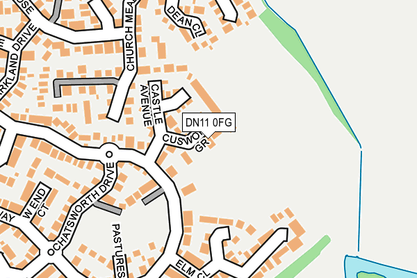 DN11 0FG map - OS OpenMap – Local (Ordnance Survey)