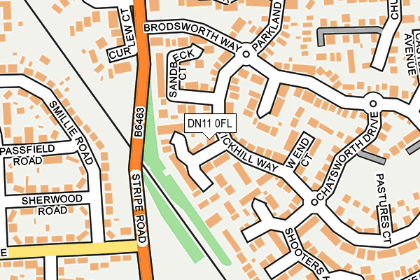 DN11 0FL map - OS OpenMap – Local (Ordnance Survey)