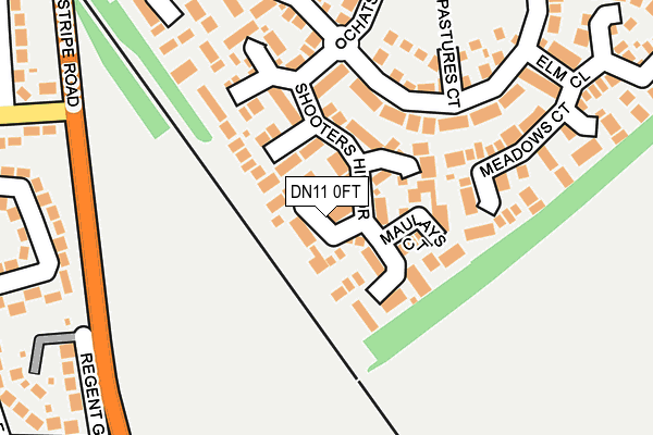 DN11 0FT map - OS OpenMap – Local (Ordnance Survey)