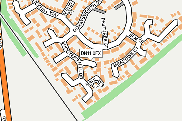 DN11 0FX map - OS OpenMap – Local (Ordnance Survey)