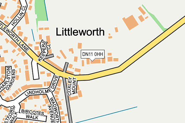 DN11 0HH map - OS OpenMap – Local (Ordnance Survey)