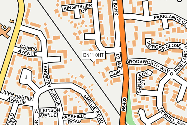 DN11 0HT map - OS OpenMap – Local (Ordnance Survey)