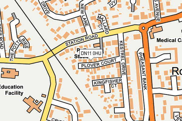 DN11 0HU map - OS OpenMap – Local (Ordnance Survey)