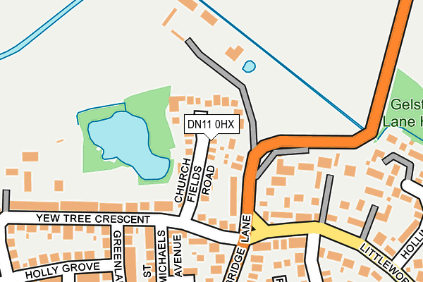DN11 0HX map - OS OpenMap – Local (Ordnance Survey)