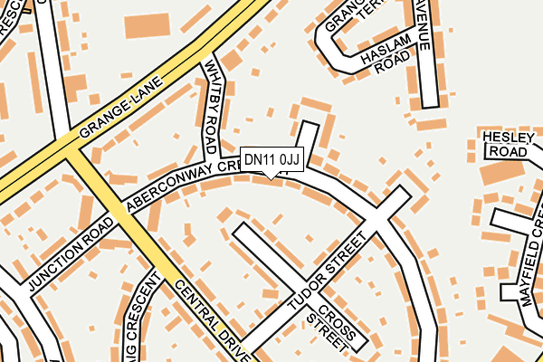 DN11 0JJ map - OS OpenMap – Local (Ordnance Survey)