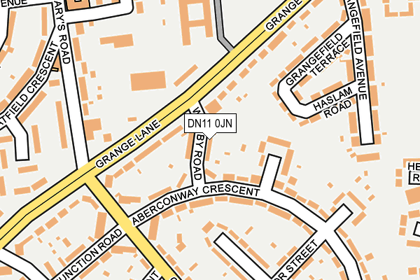 DN11 0JN map - OS OpenMap – Local (Ordnance Survey)