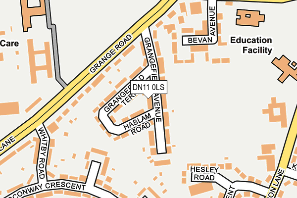 DN11 0LS map - OS OpenMap – Local (Ordnance Survey)