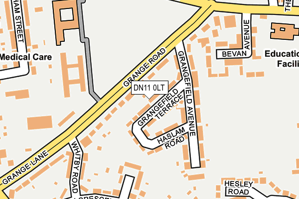 DN11 0LT map - OS OpenMap – Local (Ordnance Survey)