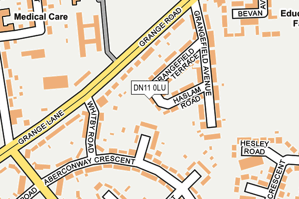 DN11 0LU map - OS OpenMap – Local (Ordnance Survey)