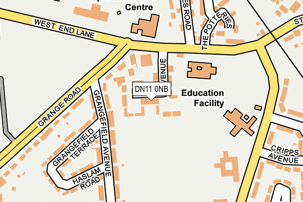 DN11 0NB map - OS OpenMap – Local (Ordnance Survey)