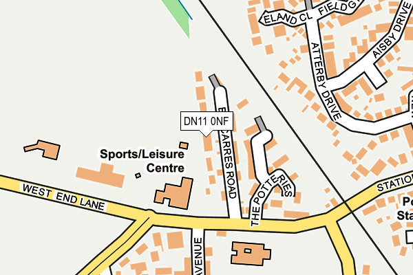 DN11 0NF map - OS OpenMap – Local (Ordnance Survey)