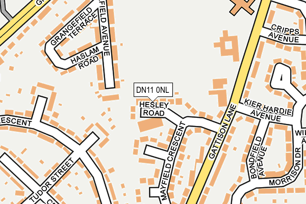 DN11 0NL map - OS OpenMap – Local (Ordnance Survey)