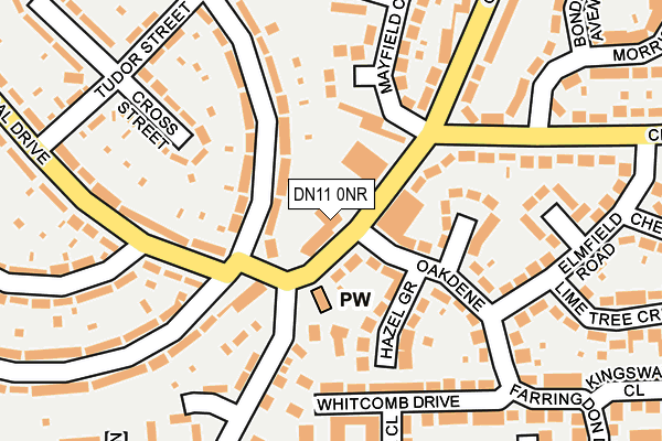 DN11 0NR map - OS OpenMap – Local (Ordnance Survey)