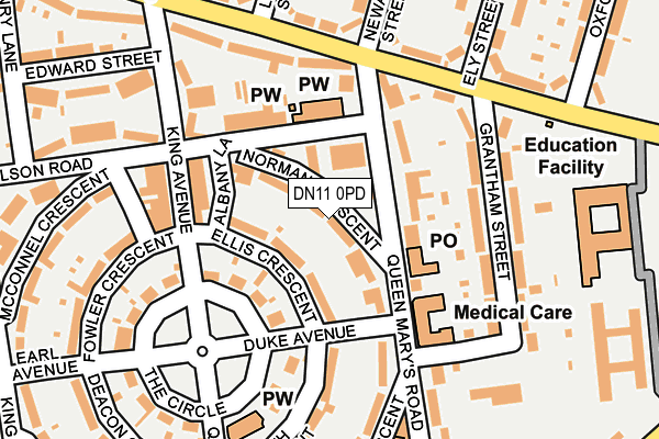 DN11 0PD map - OS OpenMap – Local (Ordnance Survey)