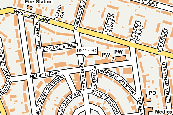 DN11 0PG map - OS OpenMap – Local (Ordnance Survey)
