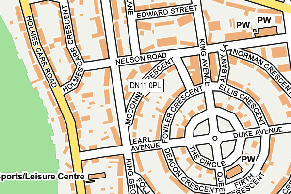DN11 0PL map - OS OpenMap – Local (Ordnance Survey)
