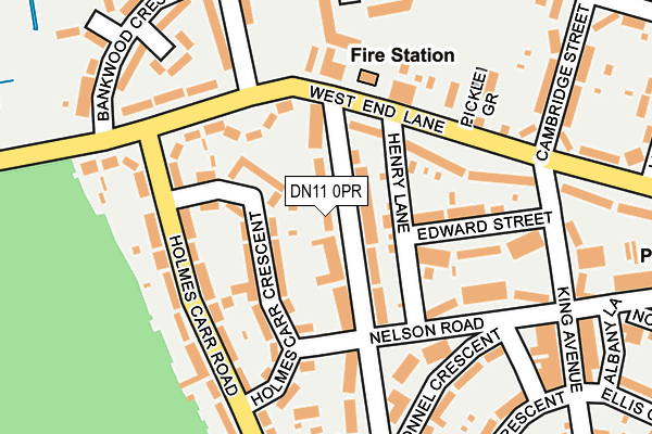 DN11 0PR map - OS OpenMap – Local (Ordnance Survey)