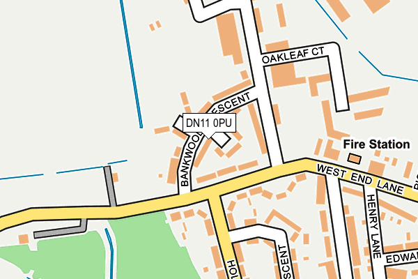 DN11 0PU map - OS OpenMap – Local (Ordnance Survey)